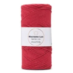 LindeHobby Macrame Lux, Corda per macramè, 1 mm 10 Rosso