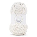 LindeHobby Fuzzy Chenille Gold Lurex 01 Bianco