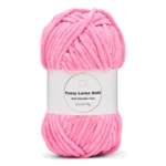 LindeHobby Fuzzy Chenille Gold Lurex 48 Rosa neon chiaro