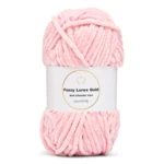 LindeHobby Fuzzy Chenille Gold Lurex 04 Rosa baby (chiaro)