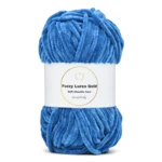 LindeHobby Fuzzy Chenille Gold Lurex 36 Blu