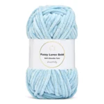 LindeHobby Fuzzy Chenille Gold Lurex 07 Azzurro baby