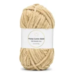 LindeHobby Fuzzy Chenille Gold Lurex 08 Beige scuro