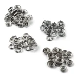 LindeHobby Bottoni a Pressione, 20 pezzi, 9.5 mm Fumo