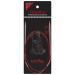 ChiaoGoo Ferri Circolari Knit Red Acciaio Inossidabile (23-100 cm) 100 cm