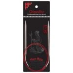 ChiaoGoo Ferri Circolari Knit Red Acciaio Inossidabile (23-100 cm) 80 cm
