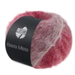 Lana Grossa Basta Mista 119 Bordeaux/rosso vino/rosso grigiastro/tortora/beige grigiastro