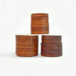 HobbyArts Cordino in pelle, 10 m, Naturale Scuro