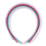 LindeHobby Fasce per capelli, Colori assortiti, 8 mm, 5 pz