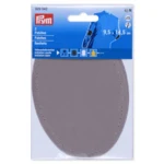 Prym Toppe per Gomiti in Similpelle Scamosciata, 9.5x14.5 cm Grigio chiaro