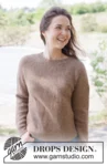 262-21 Caramel Haze Sweater by DROPS Design