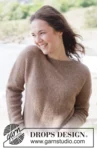 262-21 Caramel Haze Sweater by DROPS Design