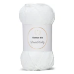 LindeHobby Cotton 8/8 – Natural Harmony, 10 gomitoli 019 Bianco