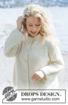 264-24 Frost Bloom Cardigan by DROPS Design
