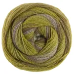 Lana Grossa Gomitolo Gala 4034 Grigio lilla/oliva scuro-/chiaro/verde lime