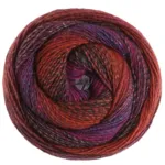 Lana Grossa Gomitolo Gala 4029 Borgogna/nero-rosso/rosso violaceo/porpora/viola blu/blu scuro/rosso ruggine/terracotta