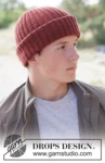 260-23 Berry Blaze Hat by DROPS Design
